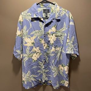 Bermuda Bay 100% Silk Resort Shirt (Size: M)